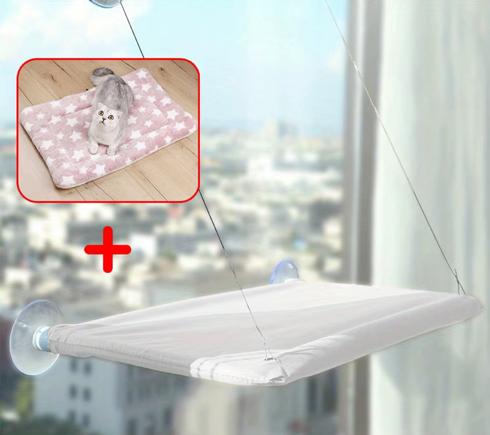 Hanging Cat Bed Pet Cats Hammock Aerial Pet Bed House Kitten Climbing Frame Sunny Window Seat Nest Bearing 20Kg Cat Accessories