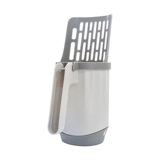 Cat Litter Shovel Scoop with Refill Bag for Pet Filter Clean Toilet Garbage Picker Cat Supplies Cat Litter Box Self Cleaning